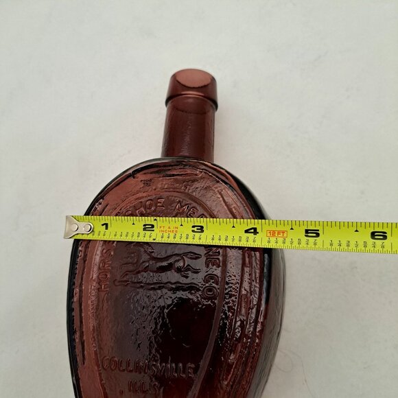 Horseshoe Medicine Co Bitters Wheaton Glass Brown Bottle 7.5"x 4 " Collectible - Picture 5 of 12